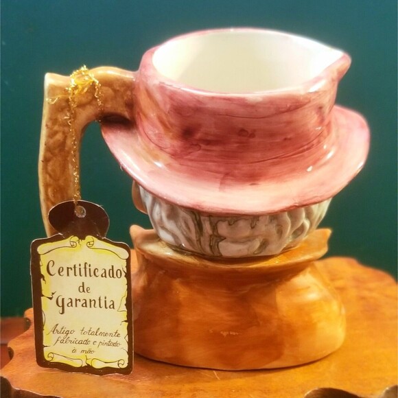 Vintage Magrou Artmark Old Man Toby Mugs 3.75" w/ Original Disney Parks Stickers - Picture 4 of 15